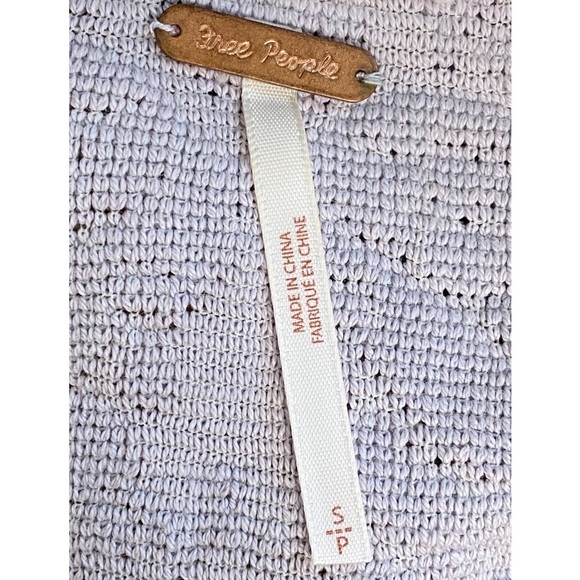 Free People Sunrise Polo Henley Pullover Sweater Lavender Tie Dye - Size S - Picture 8 of 9